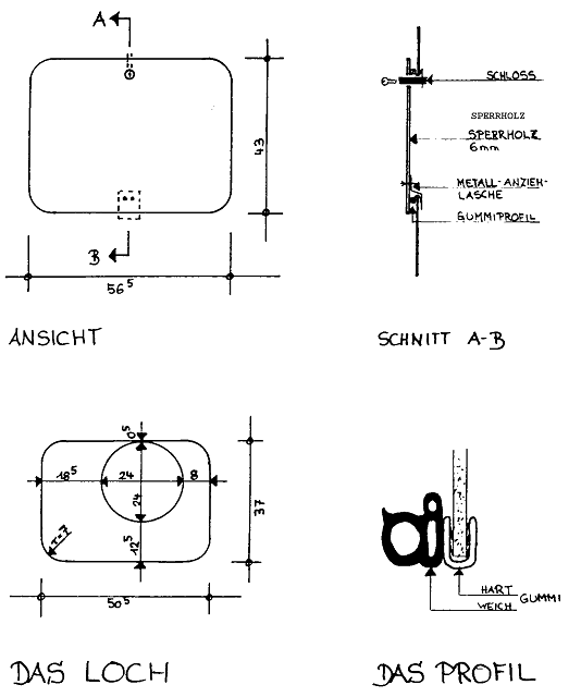 Abb. 6-11 Große Luke im Querschott